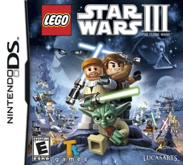 LEGO Star Wars III - The Clone Wars (USA) (En,Fr,Es) box cover front